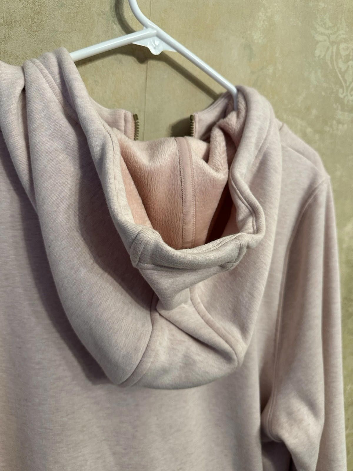 Designer ATHLETA Sweatshirt XL Cozy Karma 1/4 Zip Hoodie Pink NWOT Size XXS / US 00 / IT 34 - 9 Thumbnail