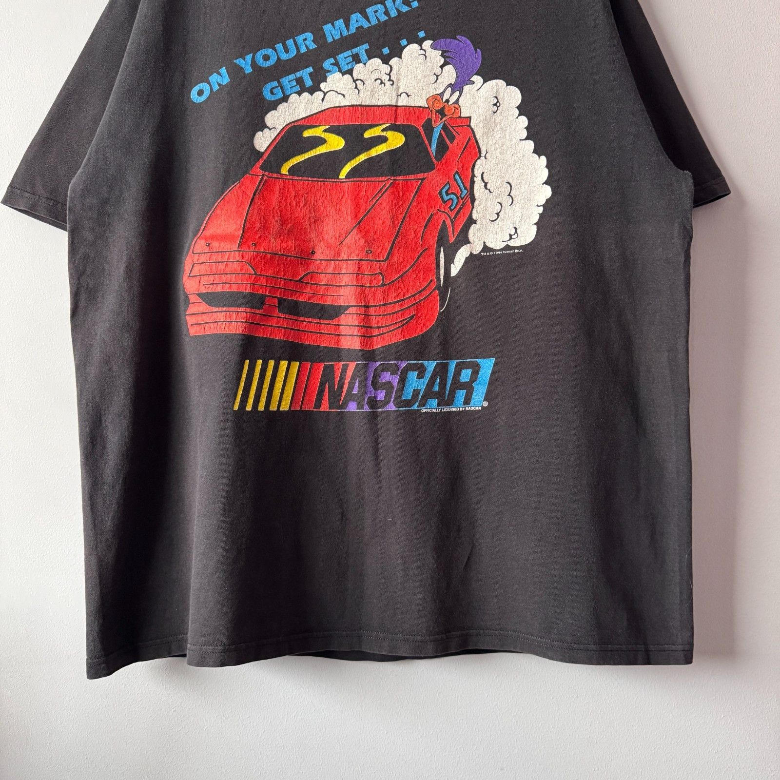 NASCAR Looney Tunes Vintage 1994 NASCAR T-Shirt Lee Single Stitch Size US XL / EU 56 / 4 - 3 Thumbnail