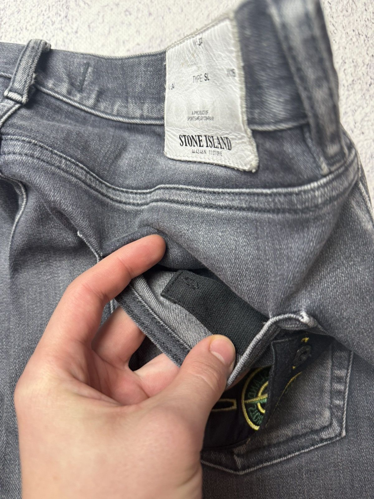 Stone Island Stone Island Grey Jeans Size US 31 - 8 Thumbnail
