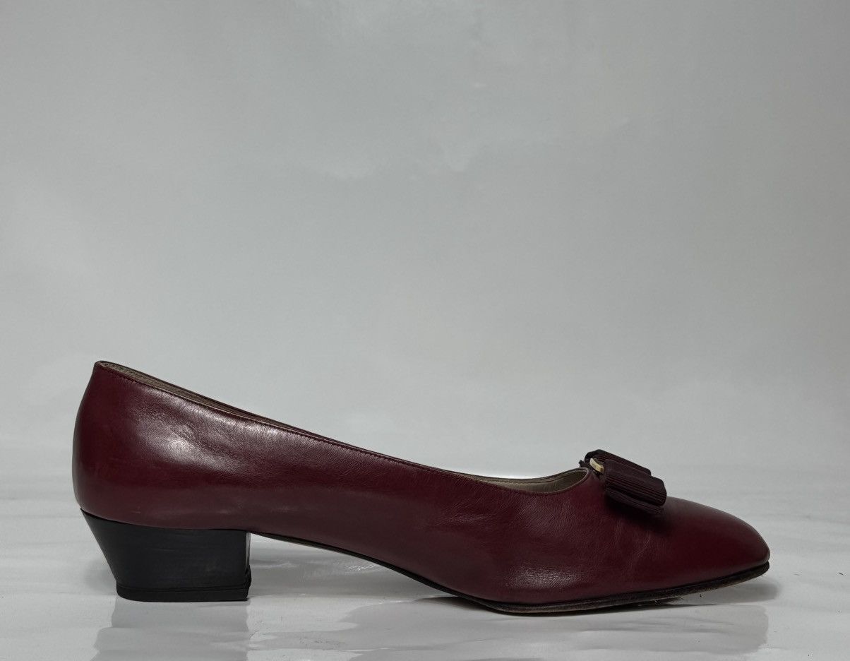 Salvatore Ferragamo Salvatore Ferragamo Women’s Shoes Herl Leather Size 9.5 Size US 9.5 / IT 39.5 - 3 Thumbnail