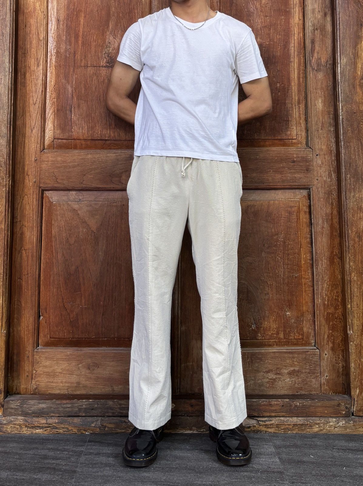 Pleats Please Issey Miyake Square-Cut Seam Pants Size US 29 - 1 Thumbnail