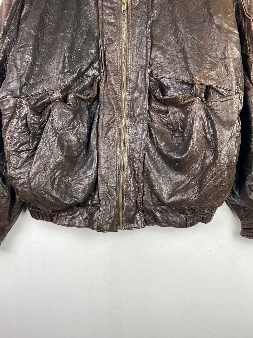 Robert Comstock × Vintage vintage robert comstock leather jacket nice design Size US XXL / EU 58 / 5 - 3 Thumbnail