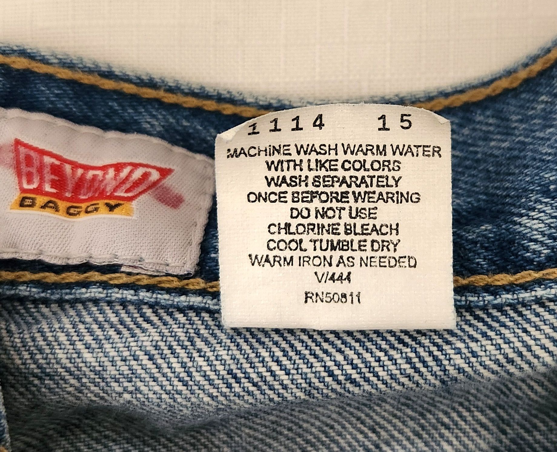 Anchor Blue Vintage 90s Anchor Blue Beyond Blue Baggy Denim Jeans SZ 34 Size US 34 / EU 50 - 9 Thumbnail