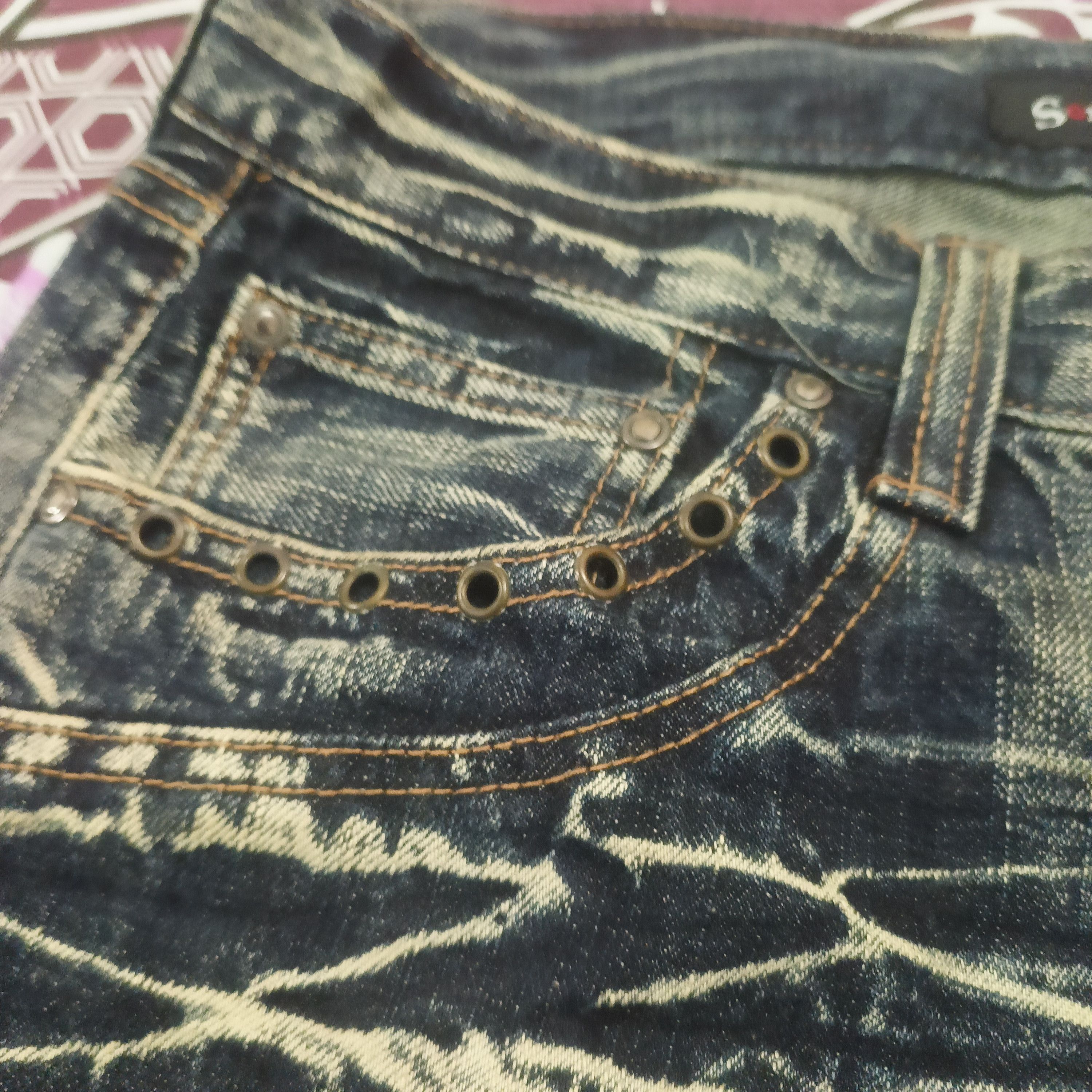 If Six Was Nine 💥Insane💥 Sick Sorridere Japan Flared Distressed Jeans Size US 30 / EU 46 - 13 Thumbnail