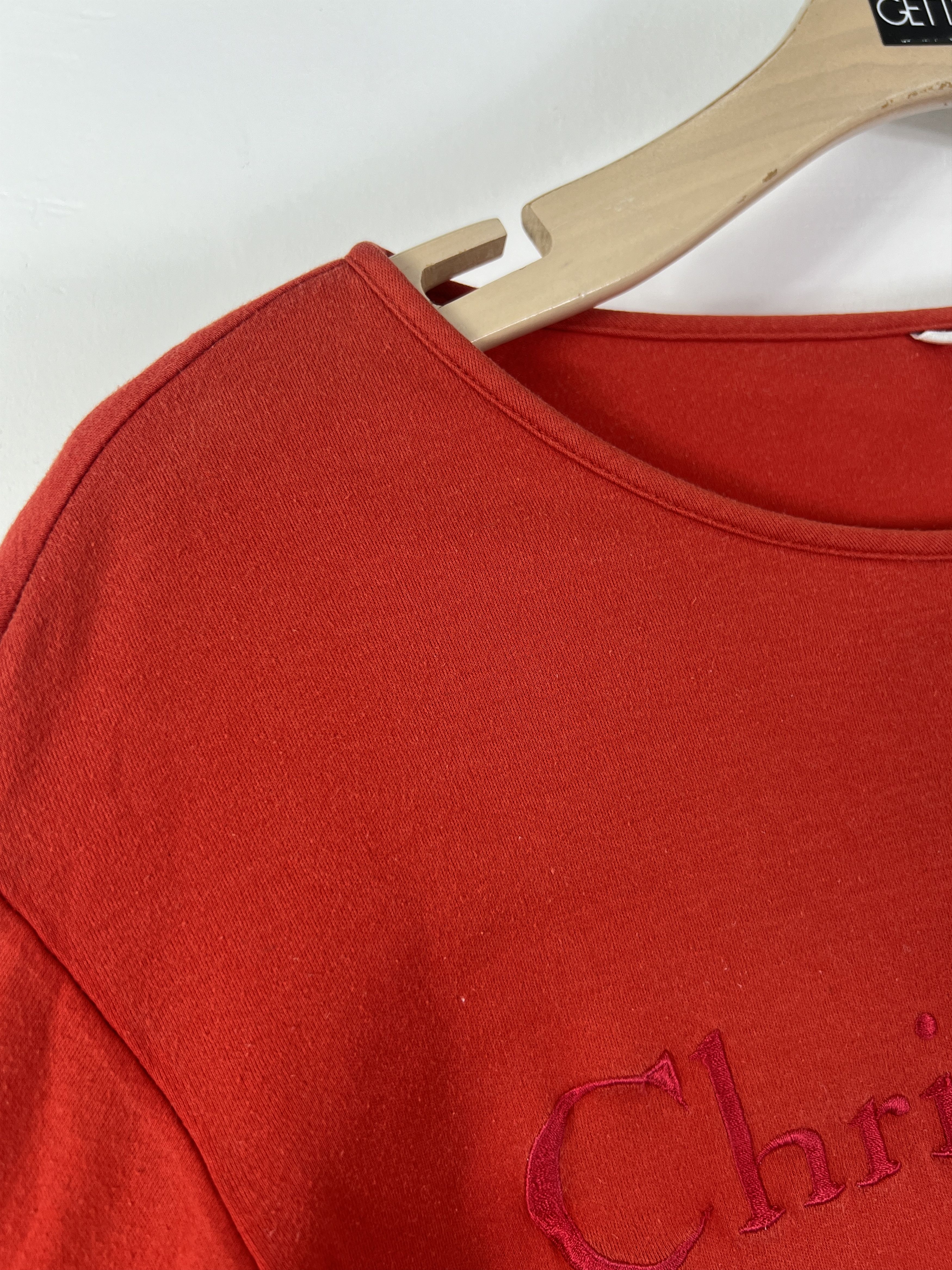 Dior Vintage Christian Dior Embroidery Box Logo L/S Tee GTMP111 Size L / US 10 / IT 46 - 8 Thumbnail