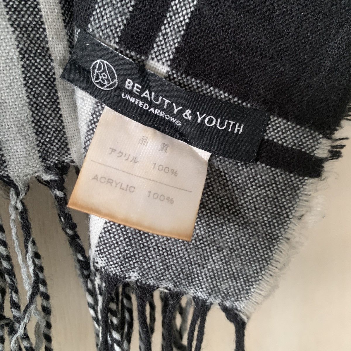 BEAUTY&YOUTH × Japanese Brand × Vintage Beauty and Youth United Arrows Scarf Keffiyeh Pattern Size ONE SIZE - 4 Thumbnail