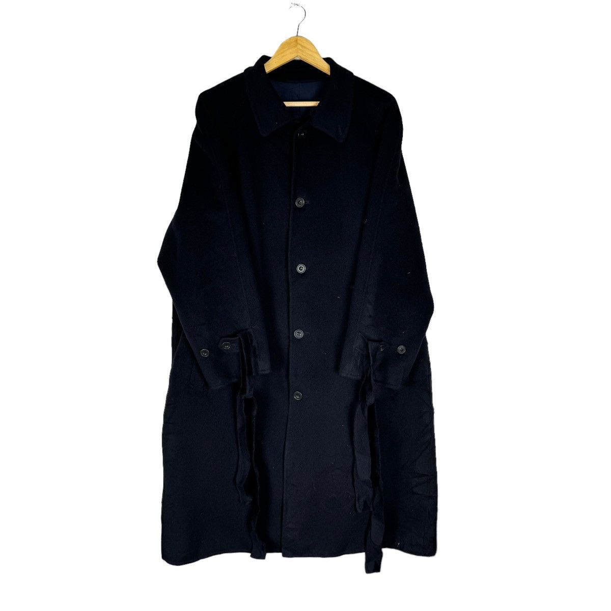 Issey Miyake 🔥ISSEY MIYAKE STUDIO WOOL LONG COAT JACKET Size US L / EU 52-54 / 3 - 3 Thumbnail