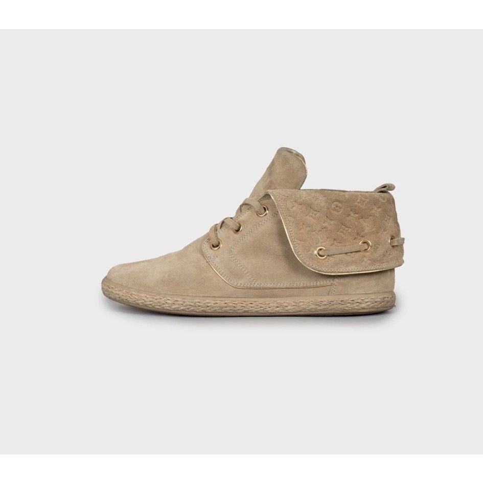 Louis Vuitton Louis Vuitton Beige Suede Empreinte Lace-Up Booties - 38 Size US 7 / IT 37 - 1 Thumbnail