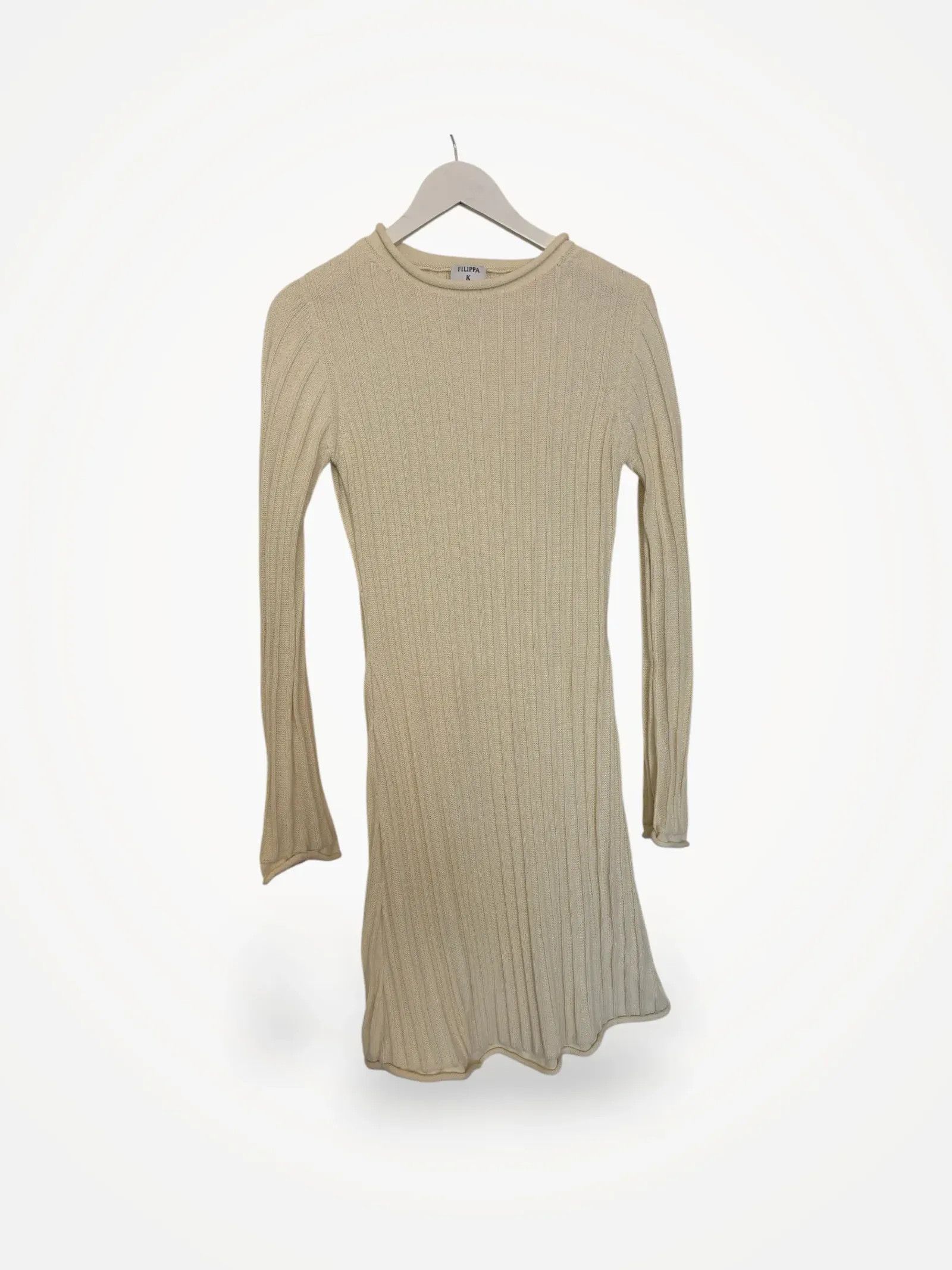 Filippa K Filippa K Rib knit dress vanilla Dress Size L / US 10 / IT 46 - 1 Thumbnail
