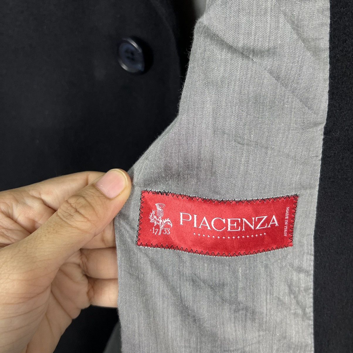 Designer 🔥 PIACENZA WOOL OVERCOAT MADE IN SLOVAKIA Size US M / EU 48-50 / 2 - 12 Thumbnail