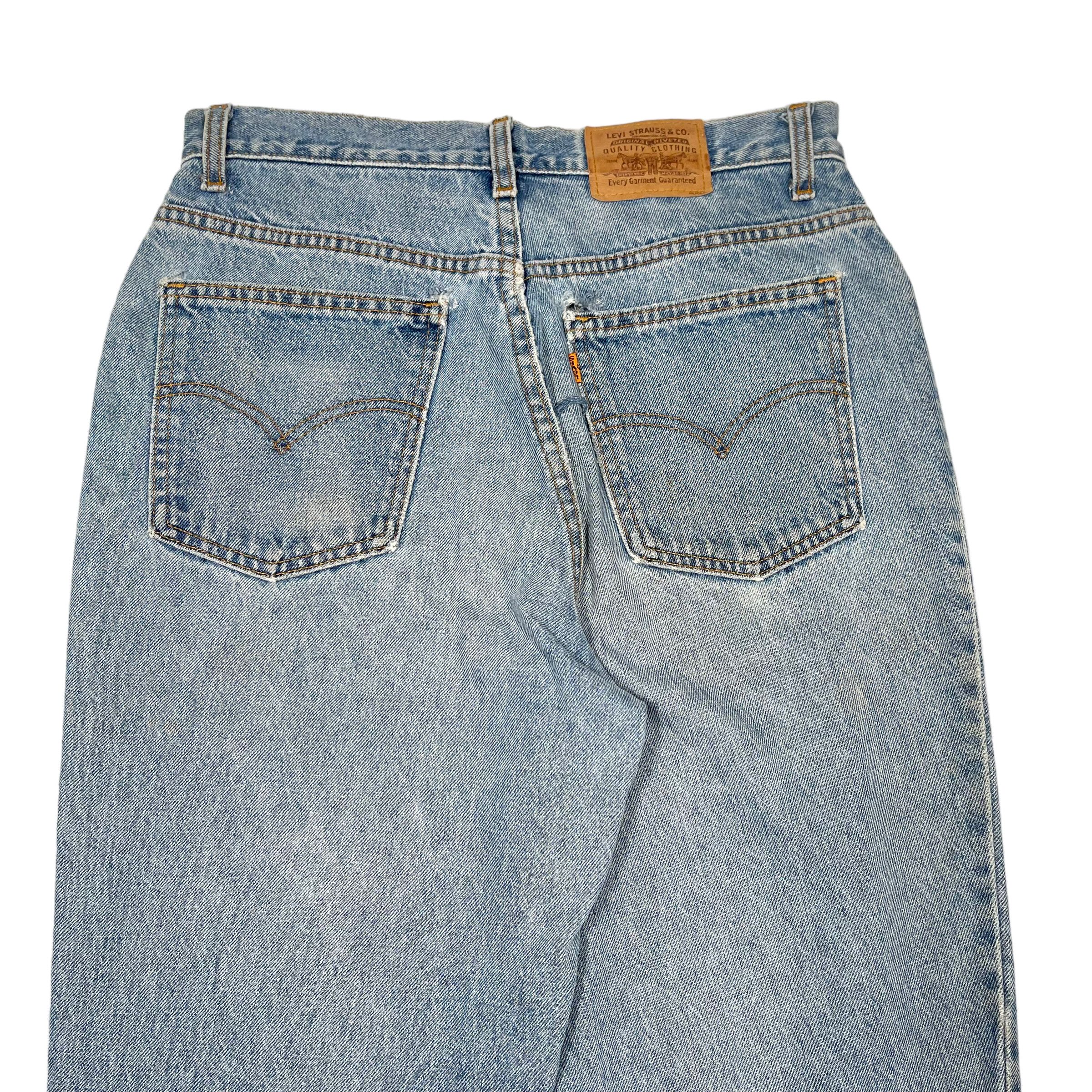 Hedi Slimane × Levi's × Vintage Vintage 1970s Levis Orange Tab Washed Distressed Denim Jeans Size US 30 / EU 46 - 6 Thumbnail