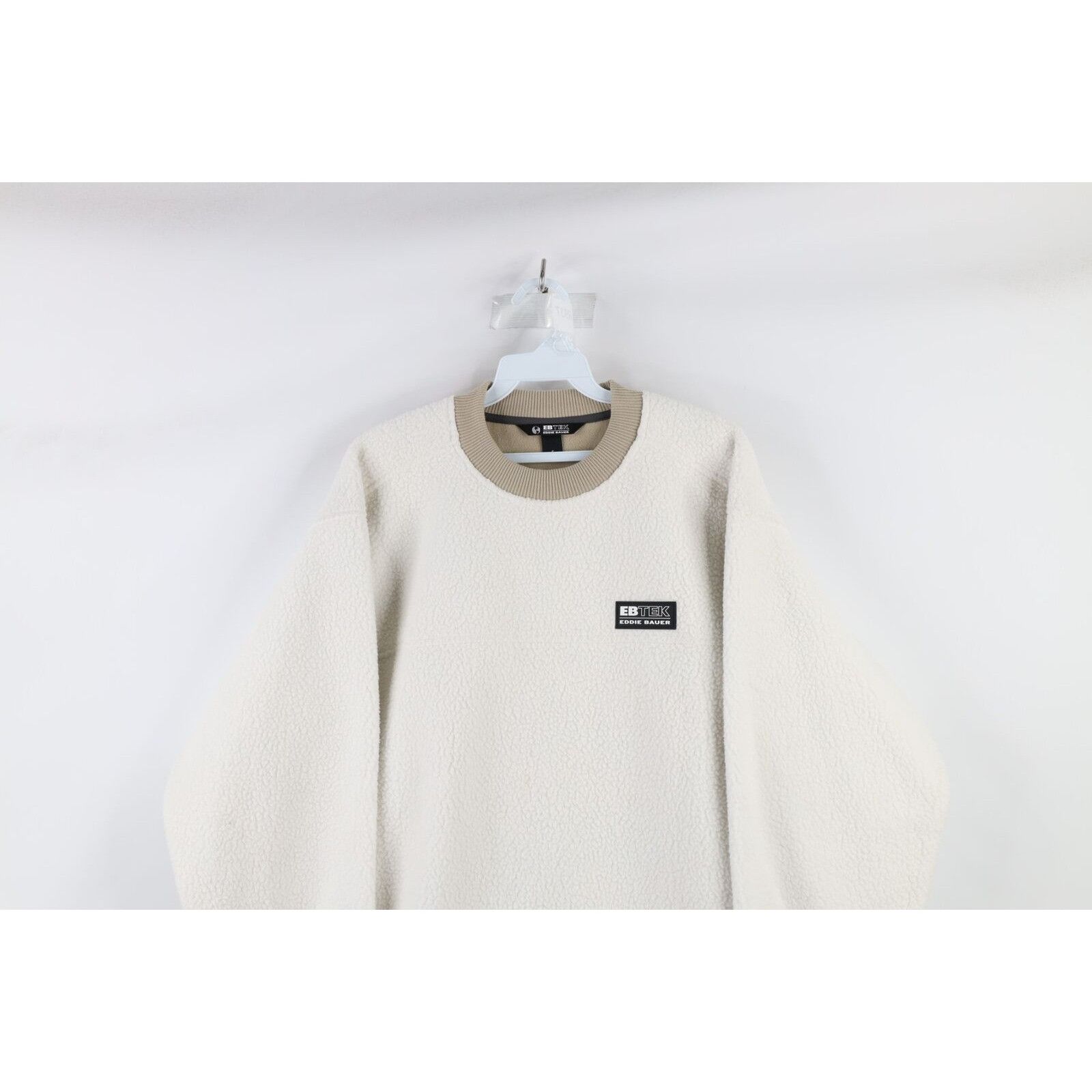 Eddie Bauer × Vintage Vintage Eddie Bauer EbTek Box Logo Deep Pile Sweatshirt Size US S / EU 44-46 / 1 - 2 Thumbnail