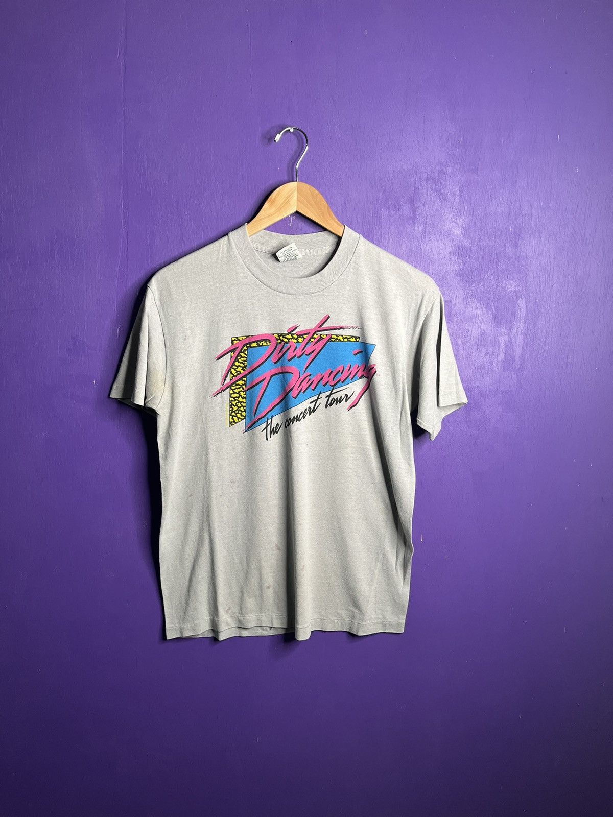 Band Tees × Vintage Vintage 80s Dirty dancing concert tour t-shirt Size US M / EU 48-50 / 2 - 1 Thumbnail