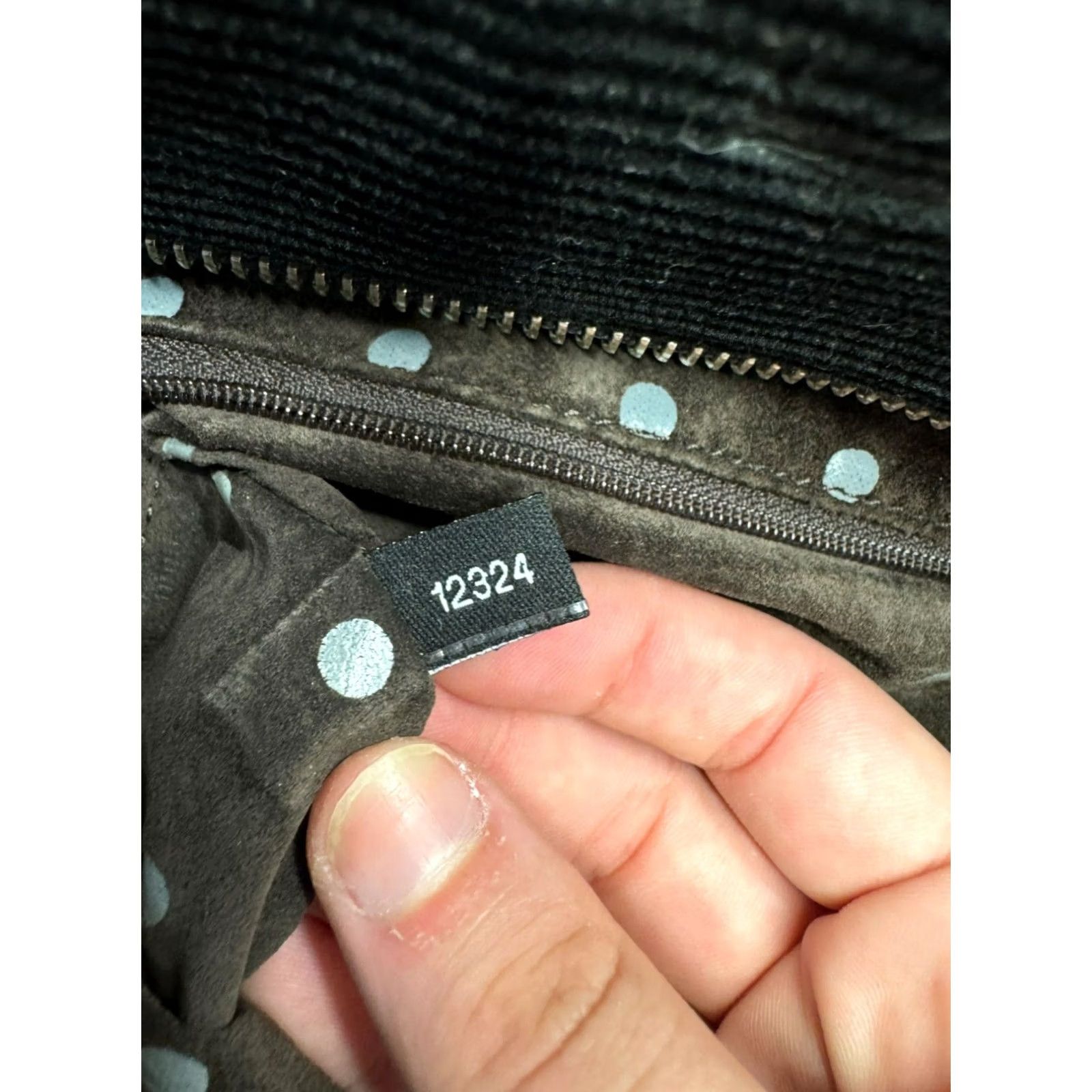 Vintage VINTAGE Kate Spade Corduroy Purse Shoulder Bag Women Black Corduroy Leather Accent, Kate Spade Purse, Pre-Owned Good, 5124 Size ONE SIZE - 5 Thumbnail