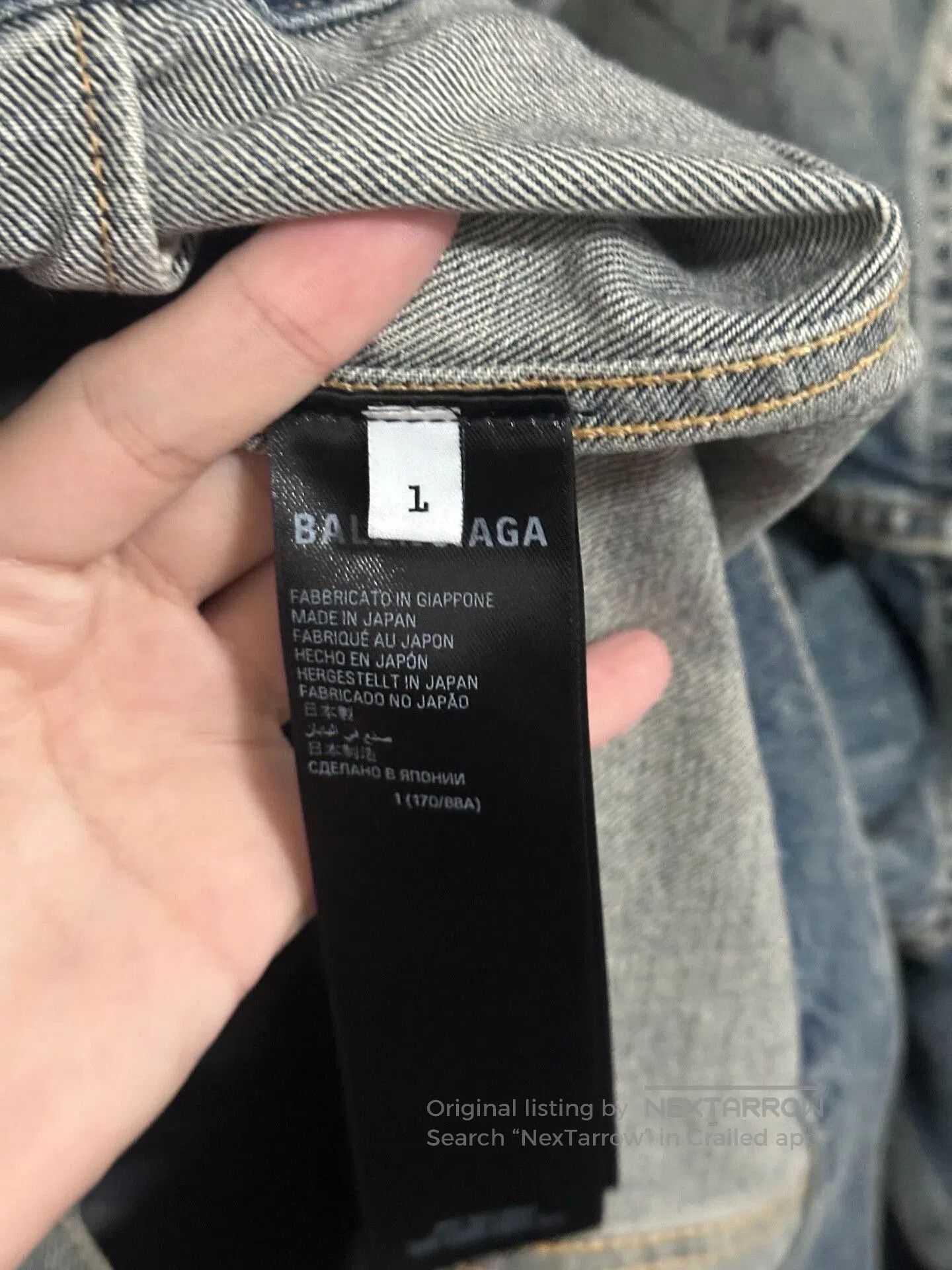 Balenciaga balenciaga graffiti denim jacket for men. Size US M / EU 48-50 / 2 - 3 Thumbnail