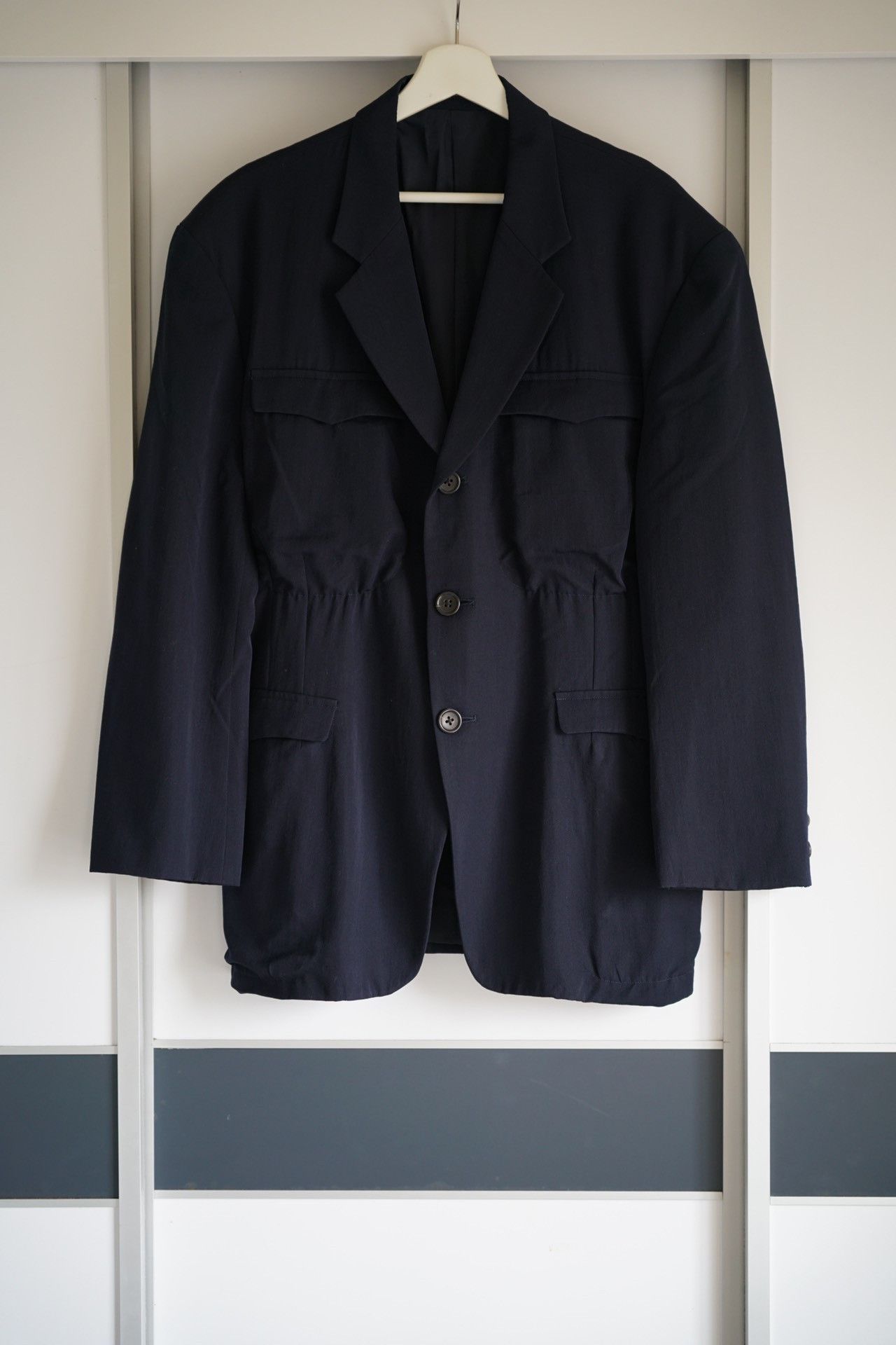 image of Yohji Yamamoto 87Aw OG Multi-Pocket Suit in Black, Men's (Size Medium)