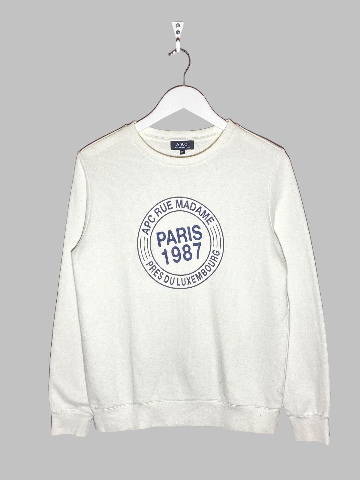 A.P.C. 🔥 A.P.C RUE MADAME COTTON CREWNECK SWEATSHIRT Size US XS / EU 42 / 0 - 1 Thumbnail