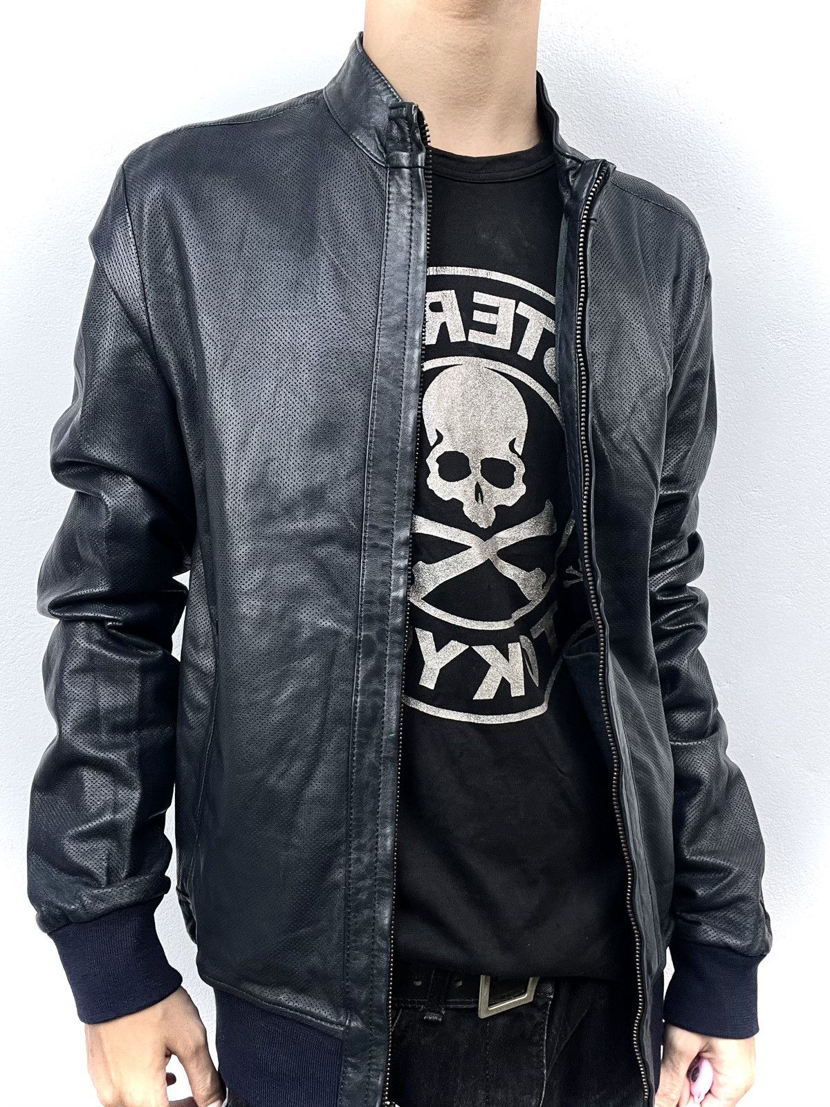 Dirk Bikkembergs 2000s Dirk Bikkembergs Leather Jacket Size US L / EU 52-54 / 3 - 5 Thumbnail