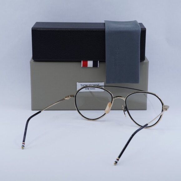 Thom Browne TB-109-A-GLD-BLK-53 Eyeglasses Gold/Black 53mm