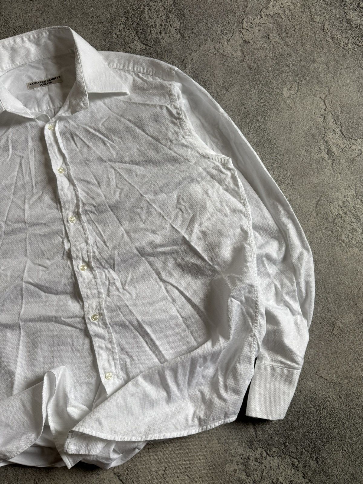 Katharine Hamnett London Katharine Hamnett London 45/18 shirt button up long sleeve Size US XXL / EU 58 / 5 - 4 Thumbnail