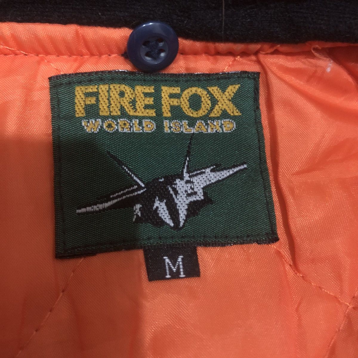 Japanese Brand × Vintage Fire Fox World Island Bomber Jacket Size US M / EU 48-50 / 2 - 6 Thumbnail