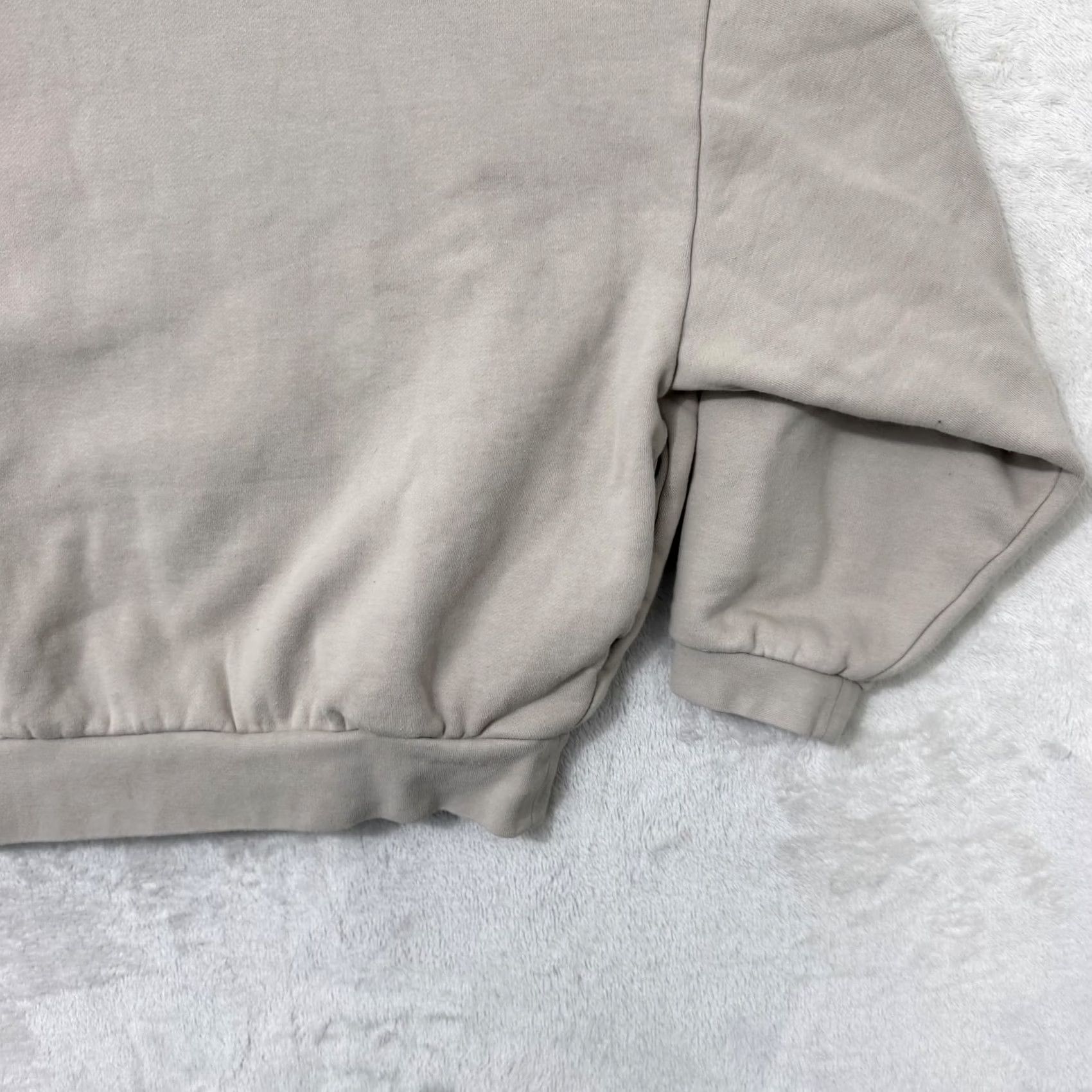 Vintage Fear Of God Essentials Hoodie Mens M Gray Pullover Graphic Print Crew Neck Relaxed Fit Size US M / EU 48-50 / 2 - 6 Thumbnail