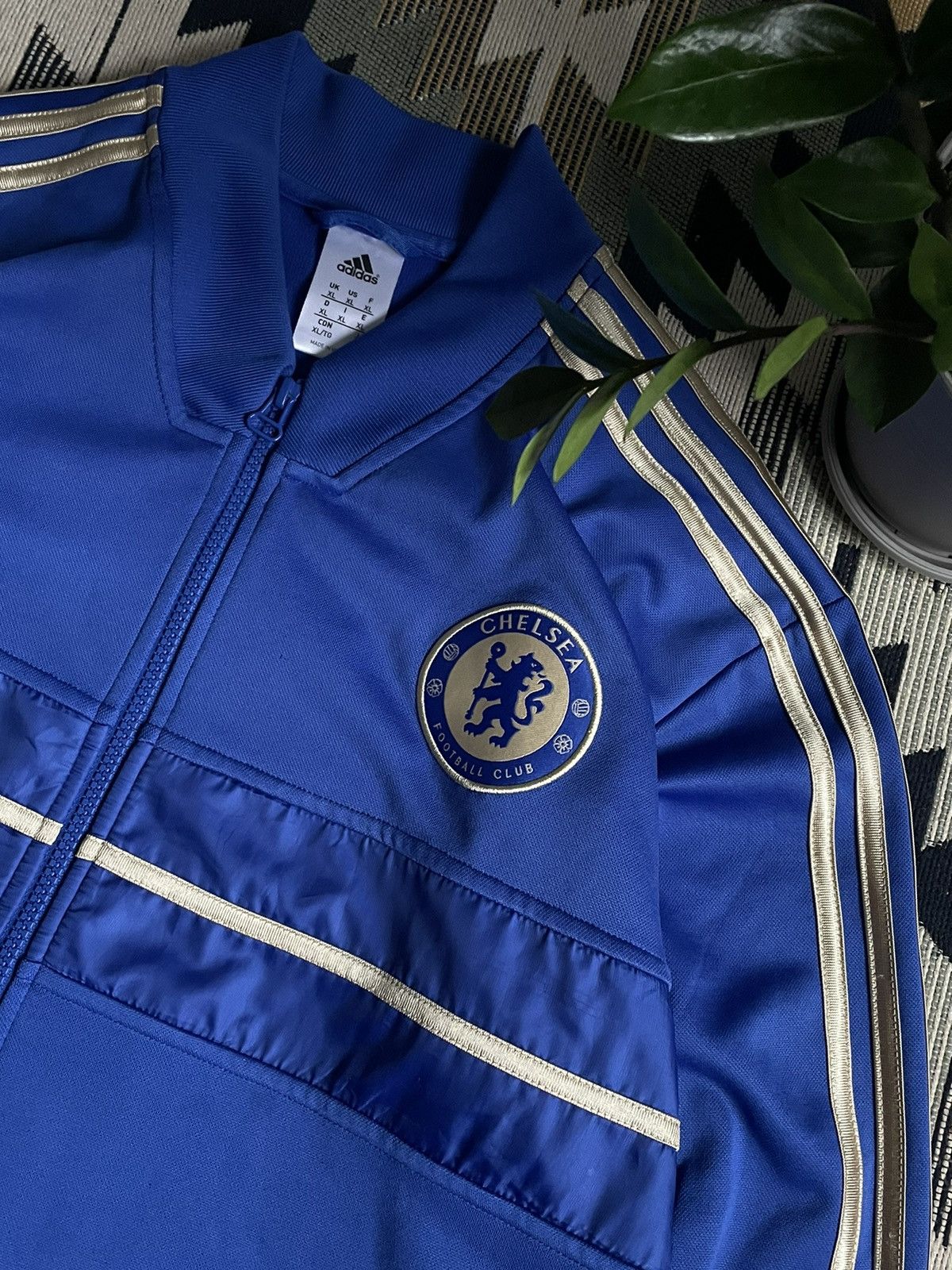 Adidas × Chelsea Soccer × Vintage Adidas 2012 Chelsea Track Top Jacket Size US XL / EU 56 / 4 - 5 Thumbnail
