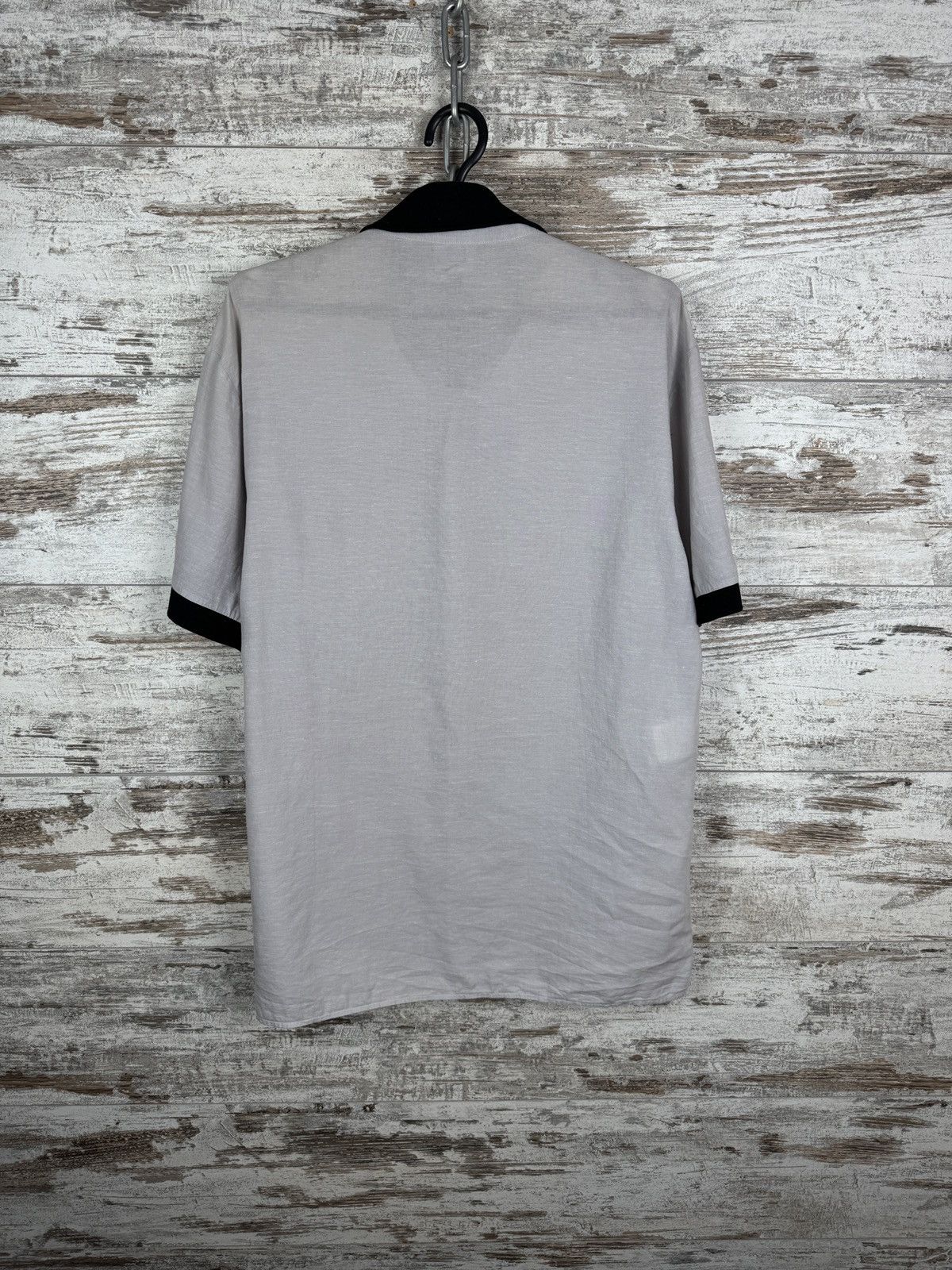 Alexander McQueen Mens Alexander McQueen shirts button up lino tencel tee polo Size US L / EU 52-54 / 3 - 8 Thumbnail