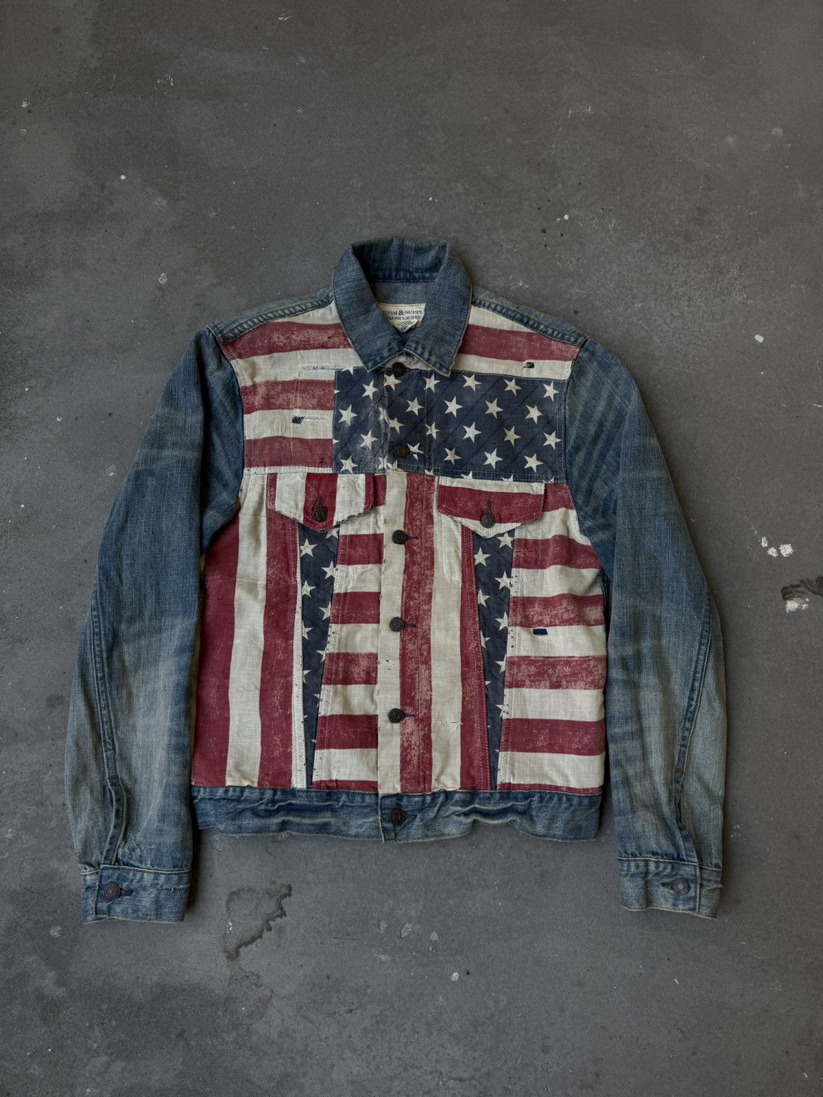 Denim & Supply Ralph Lauren 2000s Denim & Supply Ralph Lauren Flag Denim Jacket Size US M / EU 48-50 / 2 - 1 Thumbnail