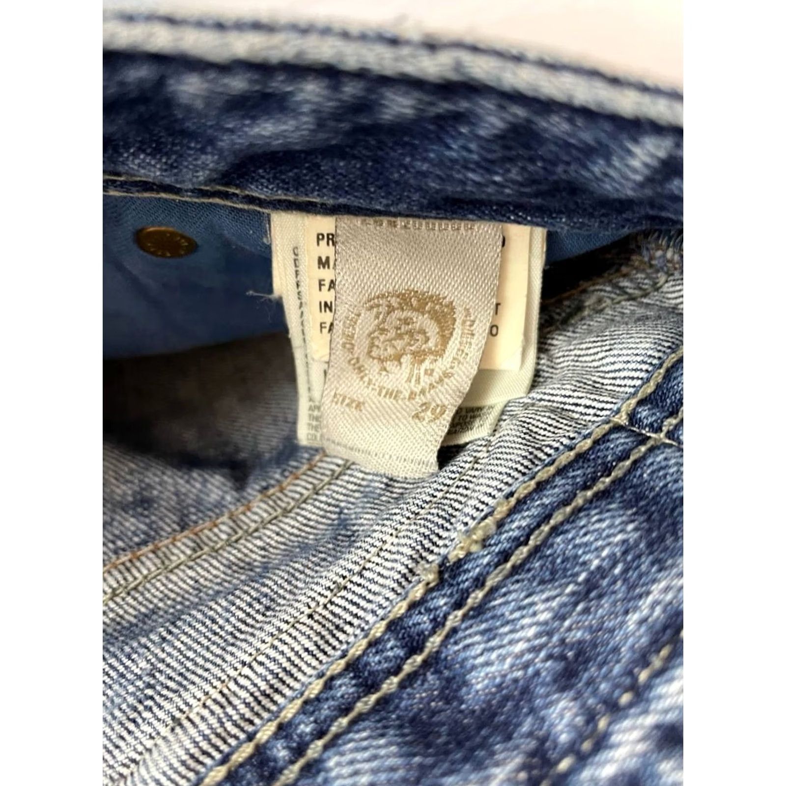 Diesel Diesel Jeans ZAVOR Mens Denim 29 Blue Cotton Straight Leg 5-Pocket Design Size US 29 - 5 Thumbnail