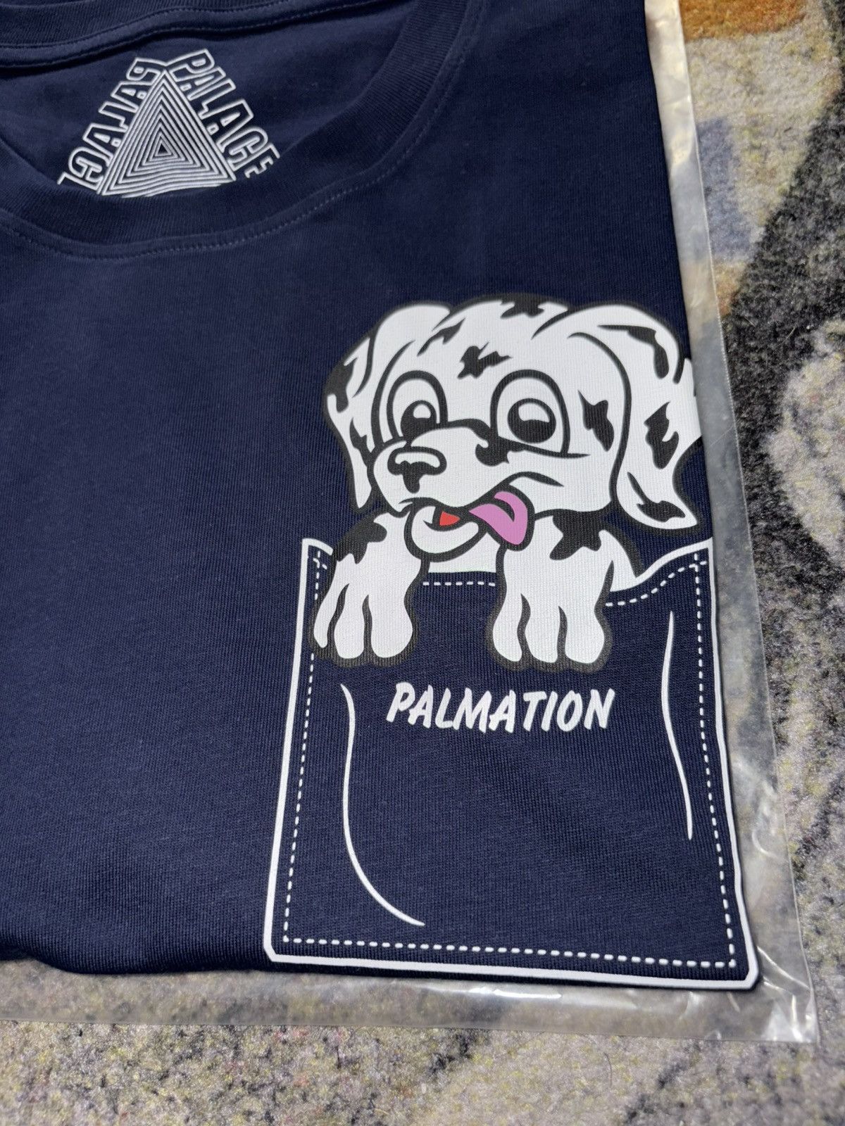 Palace Palace Palmation T-Shirt Navy Size US XL / EU 56 / 4 - 2 Thumbnail