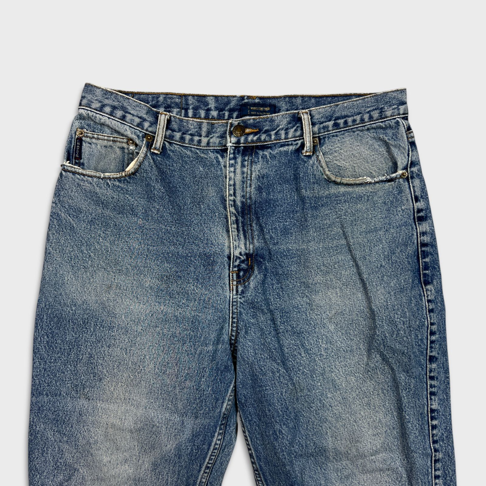 Polo Ralph Lauren Chaps Ralph Lauren Jeans 34x30 Loose Fit Faded Denim Pants Size US 34 / EU 50 - 2 Thumbnail