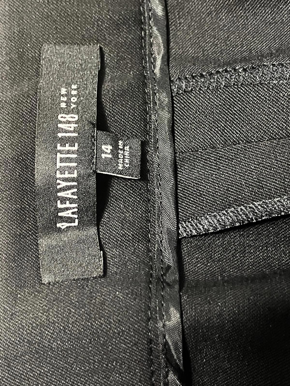 Other Lafayette 148 Black Wool Pants Size 14 Tailored Size 38R - 7 Thumbnail