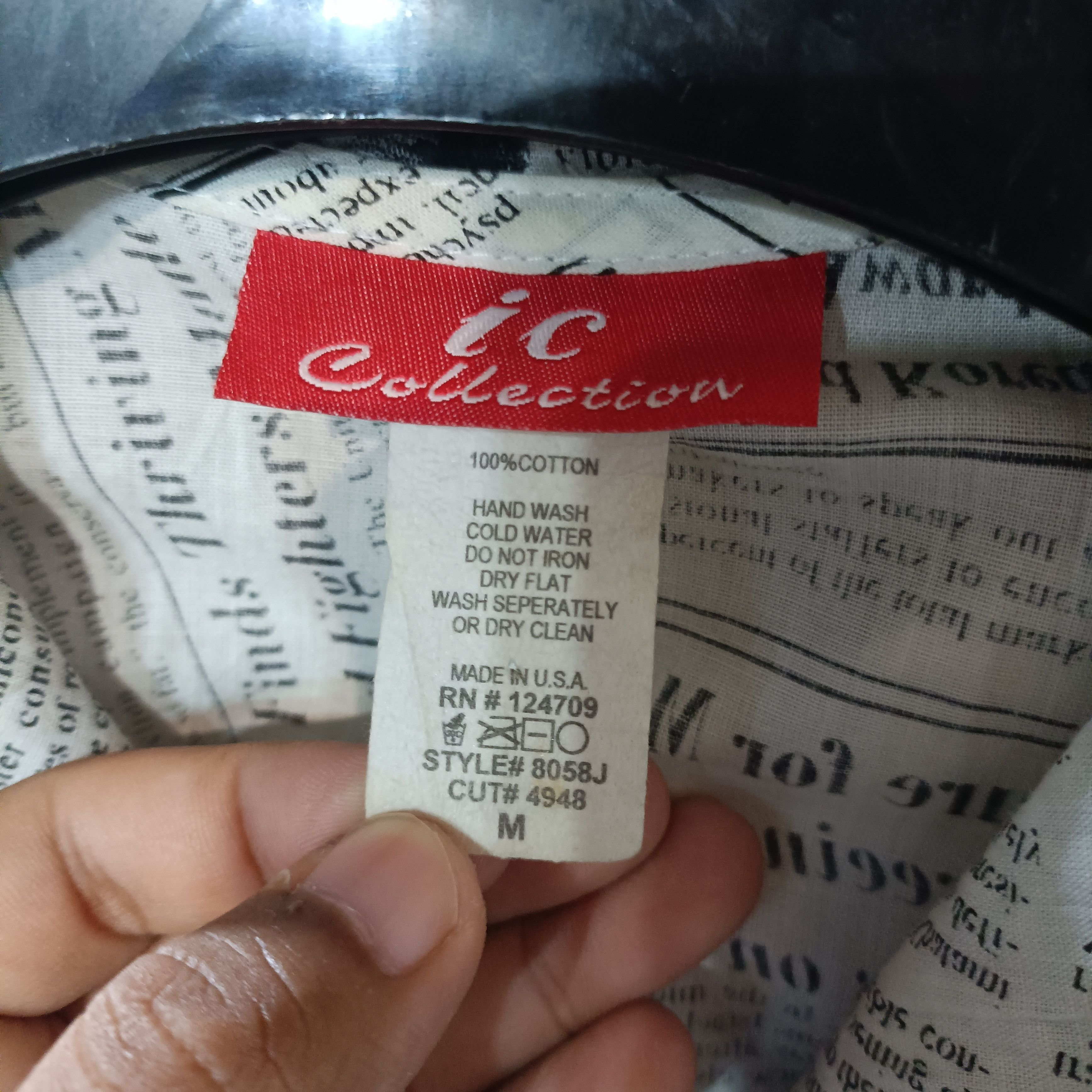 Japanese Brand Vintage News Paper Tops 3 Button Ic Collection Made In USA Size M / US 6-8 / IT 42-44 - 7 Thumbnail