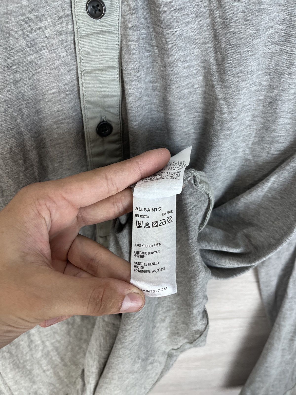 Allsaints Men's Button Down Shirt 1/3 size L Allsaints y2k Size US L / EU 52-54 / 3 - 9 Thumbnail
