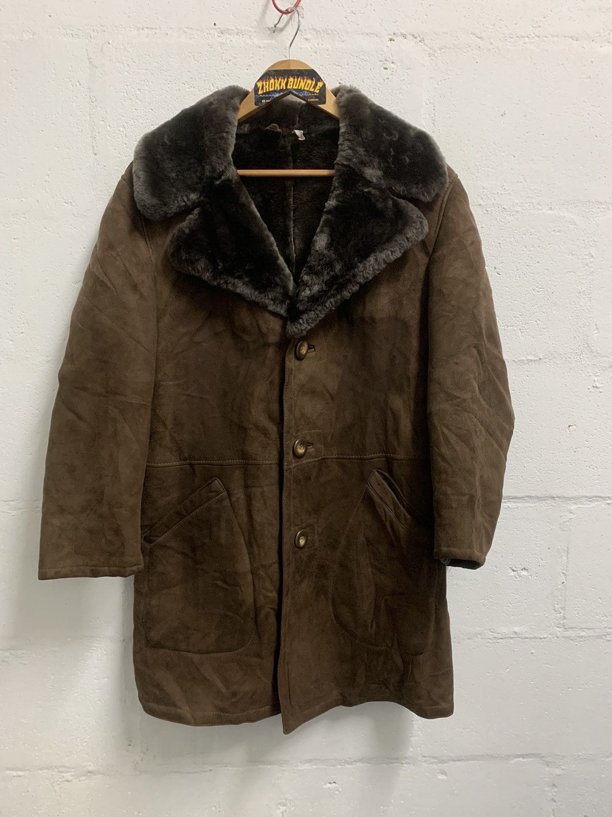 Japanese Brand Vintage Spanische Merino-Llammfelle Coat Jacket Size US M / EU 48-50 / 2 - 1 Thumbnail