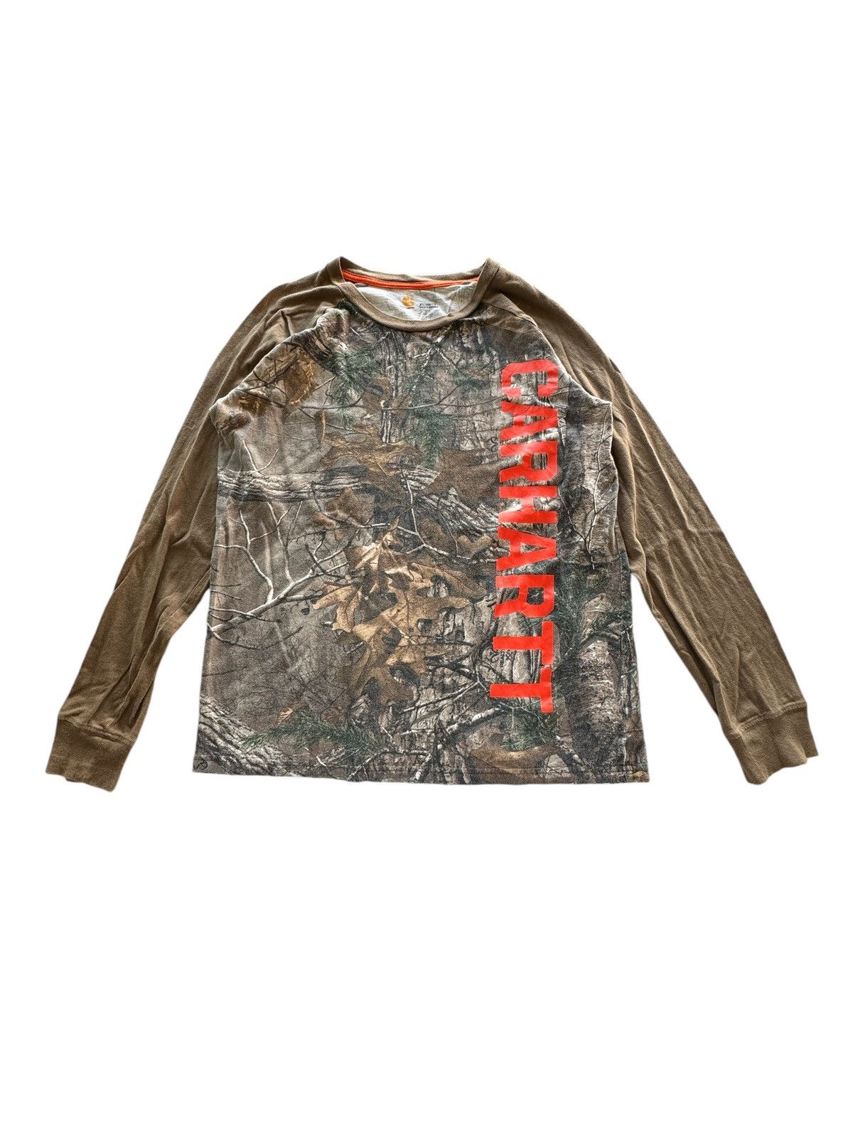 Carhartt Carhartt Long Sleeve Double Sided Woodland Camo Print Tee Size XL / US 12-14 / IT 48-50 - 1 Thumbnail