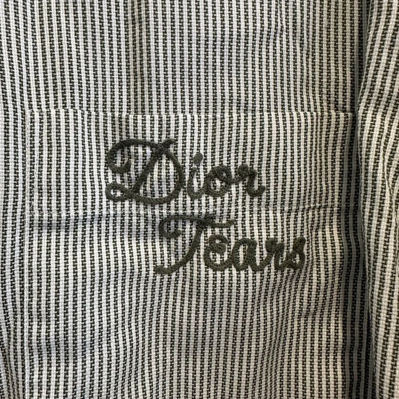 Dior Dior SS23 Tears Logo Stripe Long Sleeve Shirt Size US M / EU 48-50 / 2 - 6 Thumbnail