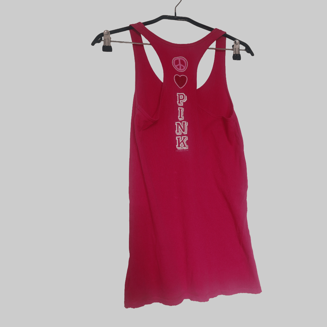 Victoria's Secret Y2K Victoria's Secret Racerback Tank Pink Top Size M / US 6-8 / IT 42-44 - 5 Thumbnail