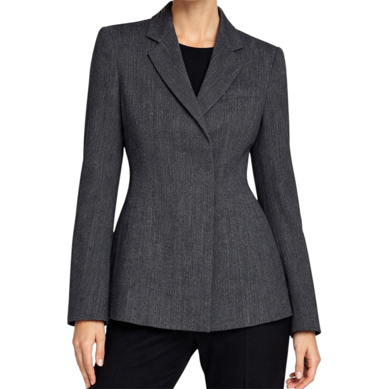 Max Mara Max Mara Virgin Wool Blazer Suit Jacket Notch Button Gray 6 Size M / US 6-8 / IT 42-44 - 1 Thumbnail