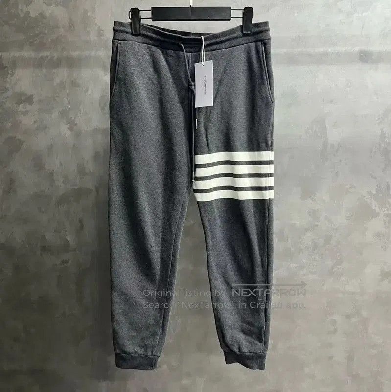 Thom Browne Thom Browne Dark Gray Cotton Jogger Pants . Size 23" - 1 Thumbnail