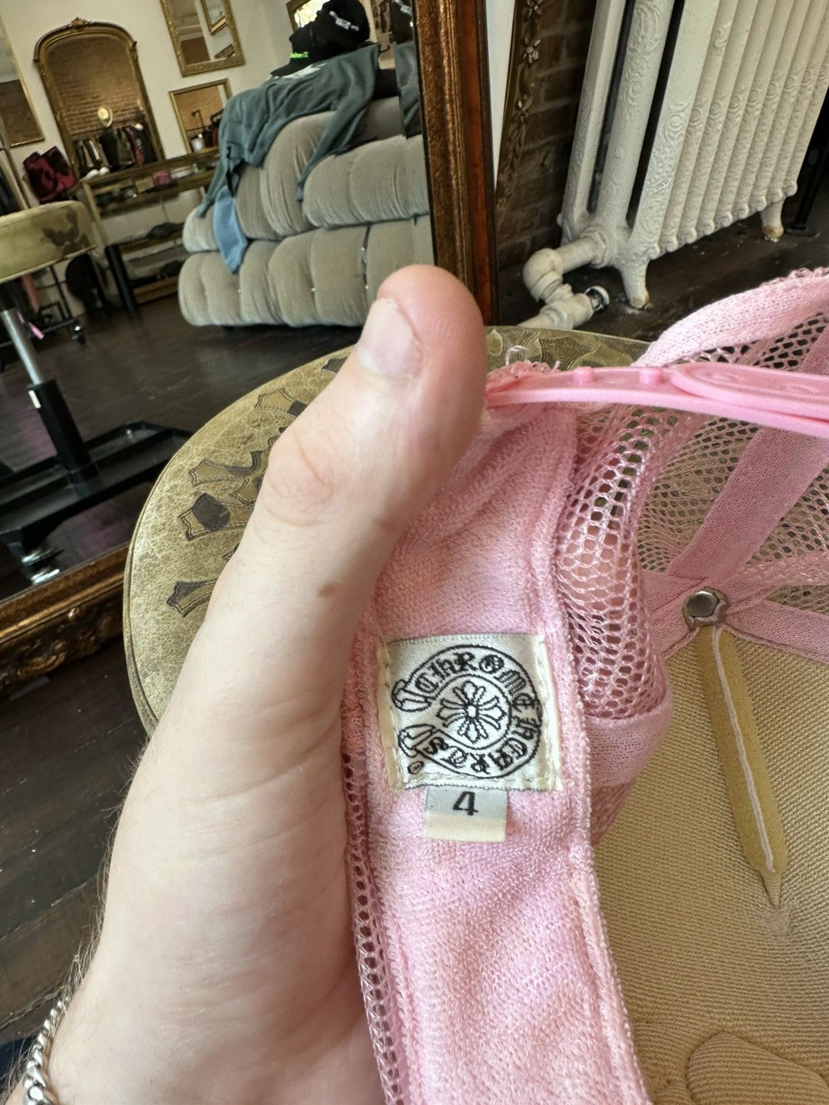 Chrome Hearts Pink CHNY Trucker Hat Size ONE SIZE - 4 Thumbnail