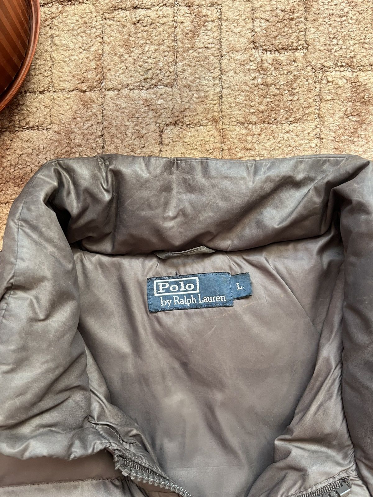 Polo Ralph Lauren × Vintage Vintage Polo Ralph Lauren #5 Brown Puffer Jacket Size US L / EU 52-54 / 3 - 3 Thumbnail
