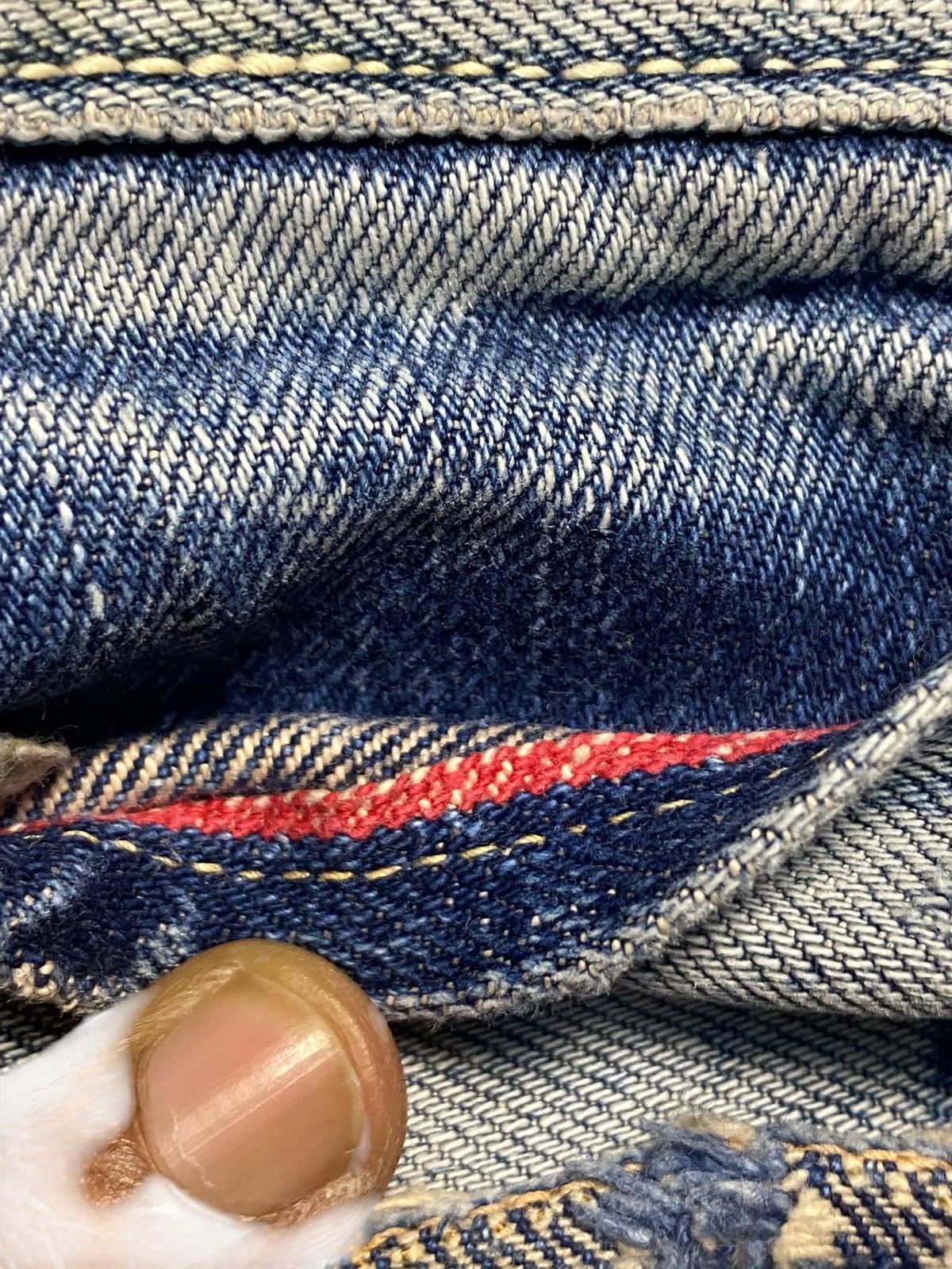 Visvim Vintage Blue Blue Japan HR Market Selvedge Distressed Jeans Size US 30 / EU 46 - 10 Thumbnail