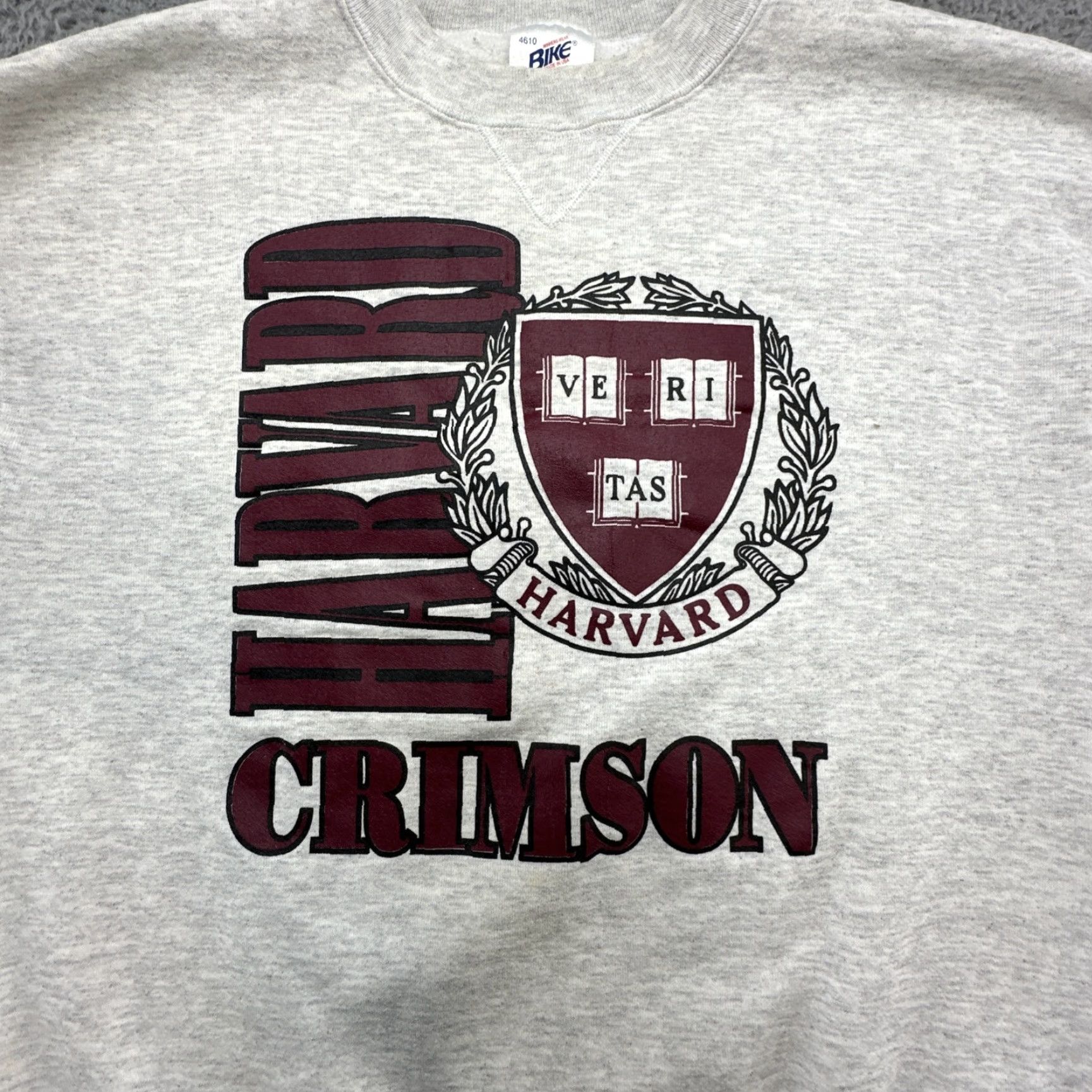 Lee VINTAGE Harvard Crimson University Sweatshirt XL Ivy League NCAA USA BIKE Size US XL / EU 56 / 4 - 2 Thumbnail