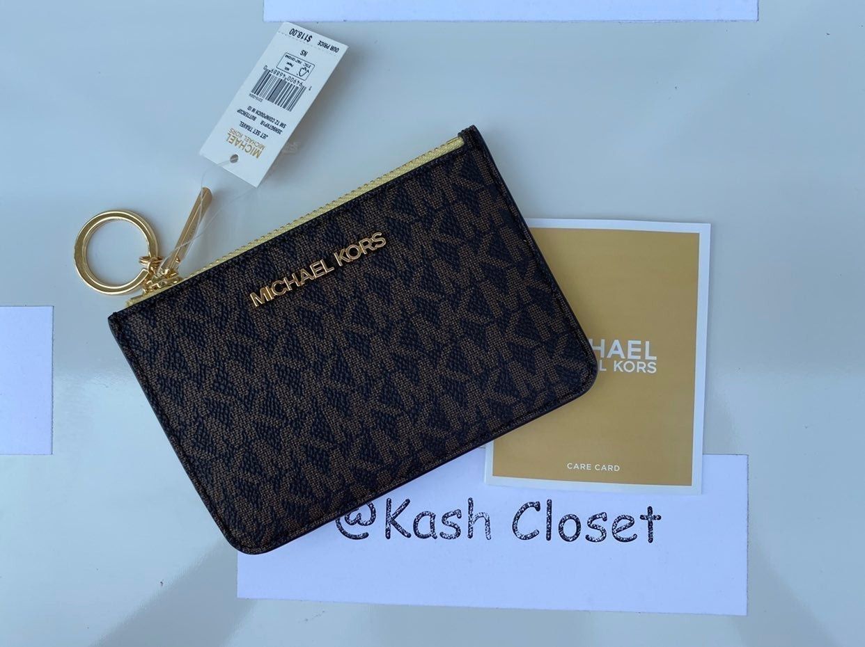 Michael Kors Michael Kors Key chain Wallet With ID Window Jet Set