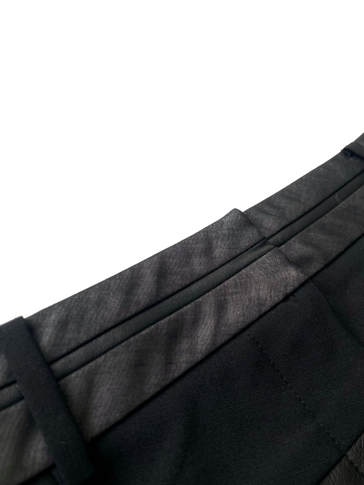 Alexander Wang Alexander Wang Black Midi Skirt Wool & Leather Size 6/M-L Size 30" / US 8 / IT 44 - 5 Thumbnail
