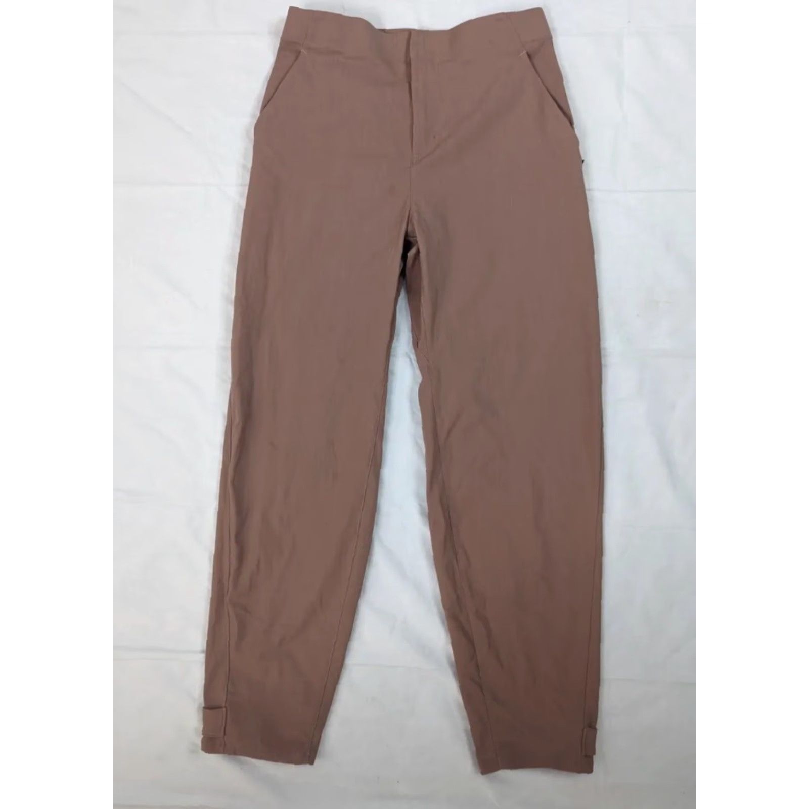 Lululemon LULULEMON LAB High Rise Merino Wool Blend Pants Women's 4 Tan Cropped Athleisure Visually Lightweight Comfort Size 26" / US 2 / IT 38 - 4 Thumbnail