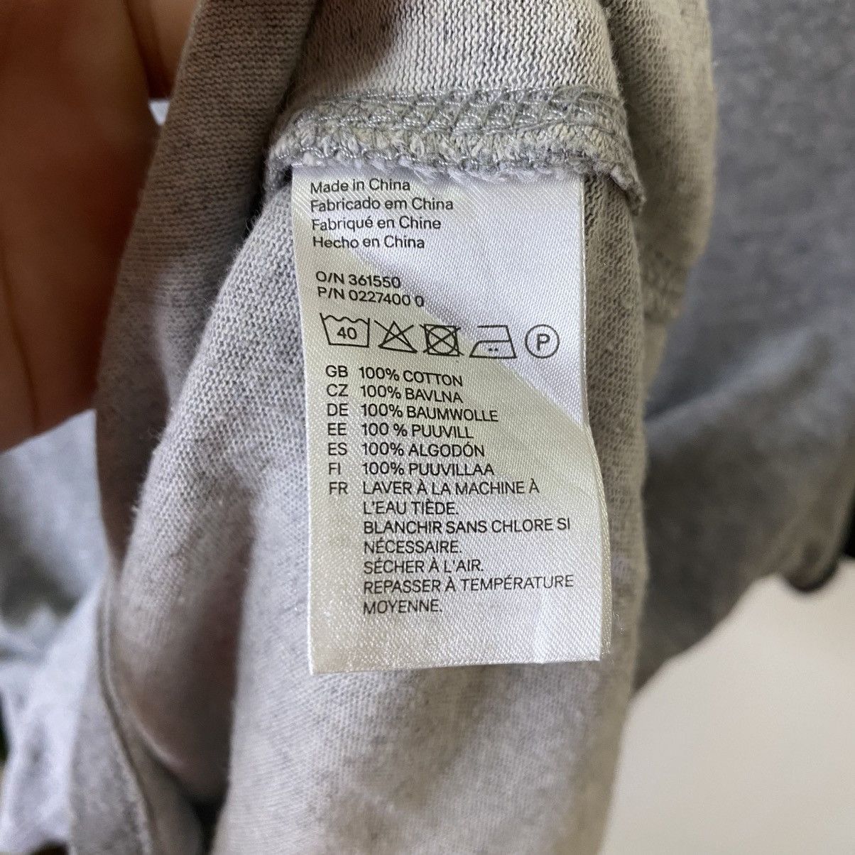 David Beckham × H&M Grey Bodywear T Shirt Size US S / EU 44-46 / 1 - 5 Thumbnail