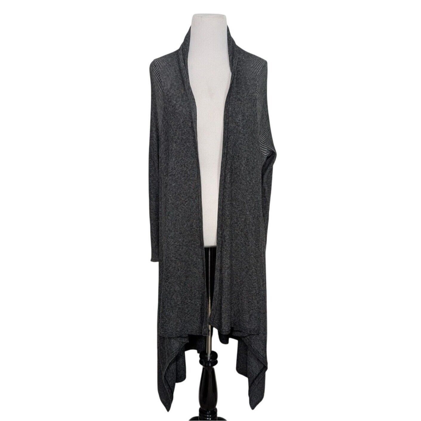 Alice + Olivia Alice + Olivia Draped Cardigan Womens Size Small Gray Wool Size S / US 4 / IT 40 - 1 Thumbnail